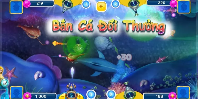 Bắn cá ăn xu game vui đổi thưởng lớn